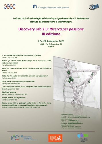 Discovery Lab 2.0: Ricerca per passione III edizione