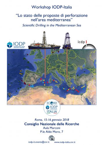 Flyer Workshop IODP-Italia - proposte perforazione Mediterraneo