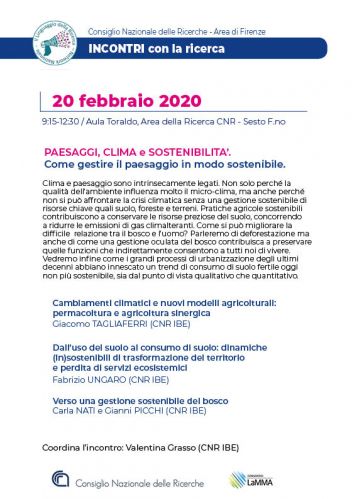 Programma 20 febbraio 2020