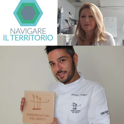 Maria Grazia Volpe (Cnr-Isa) e Salvatore Avallone (Chef e Ambasciatore del Gusto)