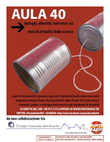 locandina di presentazione «Aula40»