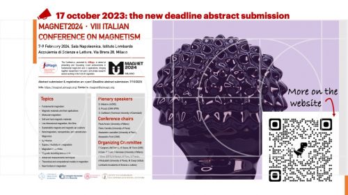 MAGNET 2024 - VIII Conferenza Italiana sul Magnetismo proroga sottomissione abstract