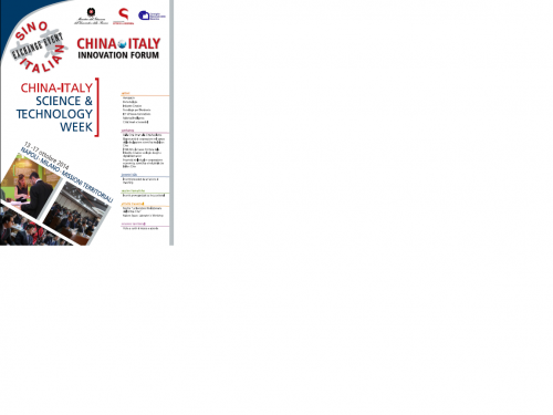 China-Italy Science&Technology Week