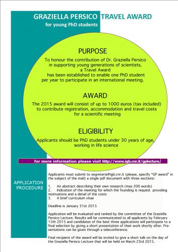 Graziella Persico Travel Award
