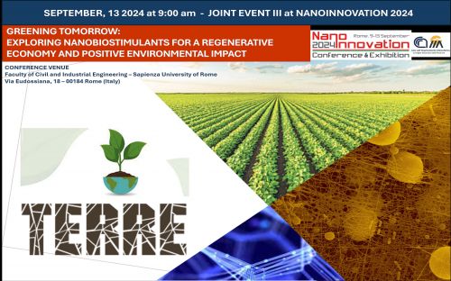 Workshop in Nanoinnovation 2024: GREENING TOMORROW: EXPLORING NANOBIOSTIMULANTS FOR A REGENERATIVE ECONOMY AND POSITIVE ENVIRONMENTAL IMPACT