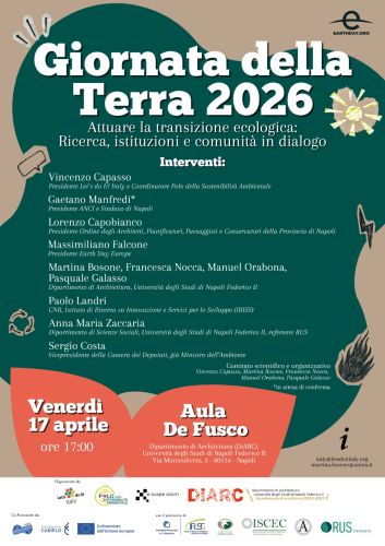 Giornata della Terra 2026 - Attuare la transizione ecologica: ricerca, istituzioni e comunità in dialogo