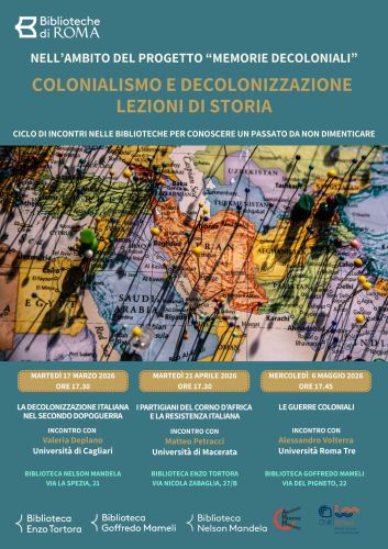 Locandina evento colonialismo e decolonizzazione