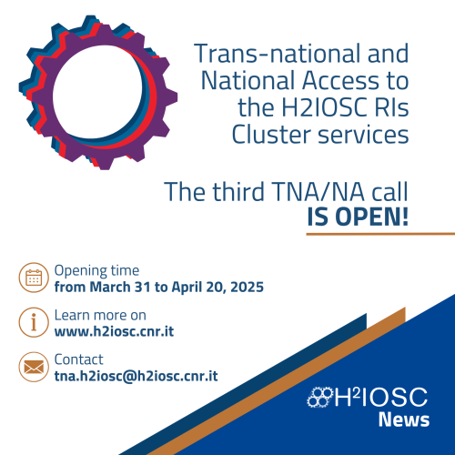 Aperta terza call TNA/NA - Progetto H2IOSC, Scadenza: 20 aprile 2025