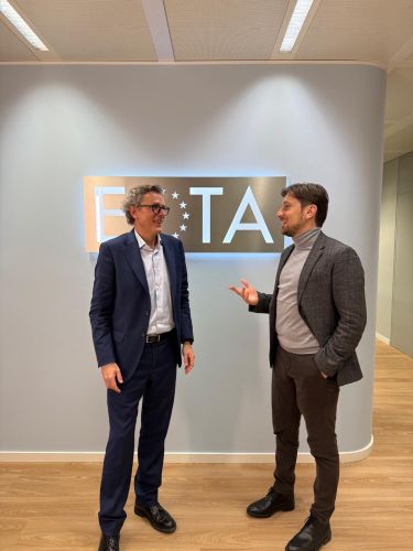 A sinistra Sergio Vazquez Jimenez, Segretario Generale EOTA, a destra Gabriele Pisano