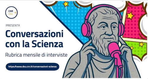 Immagine coordinata della Rubrica Conversazioni con la Scienza