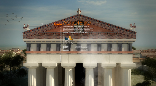 Dettaglio ricostruzione Tempio di Apollo, Siracusa