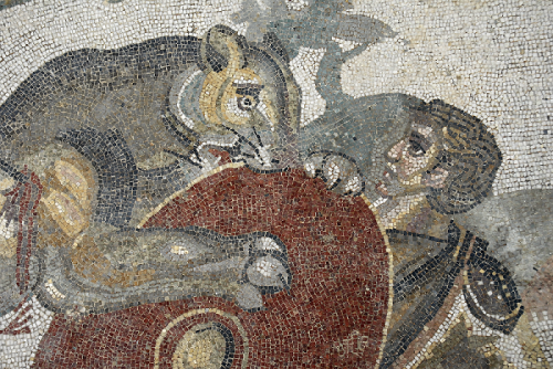 particolare del mosaico di Villa romana del Casale, Piazza Armerina (Sicilia) - Foto di Giovanni Fragalà, Ibam Cnr