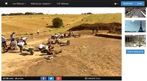 Studenti e archeologi al lavoro