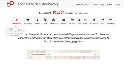 L'homepage dell'Osservatorio del Registro .it