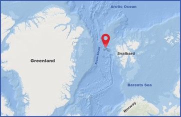 Mappa della zona in cui è stato scoperto il Frigg Vent Field