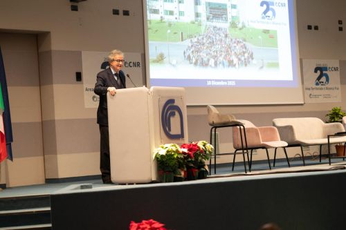 L'intervento del Presidente del Cnr Andrea Lenzi (Crediti: Ufficio stampa Cnr)