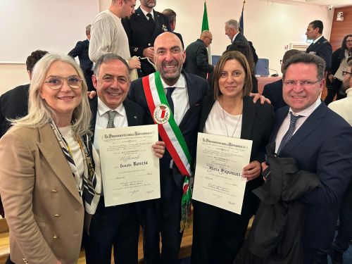 Il conferimento delle Onorificenze a Maria Saponari e Donato Boscia di Cnr-Ipsp