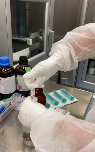 Preparazione dei reagenti per la sintesi