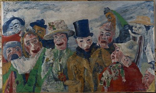  L' Intrigo (1890, Museo Reale di Belle Arti di Anversa, KMSKA) di James Ensor (crediti fotografici: KMSKA)