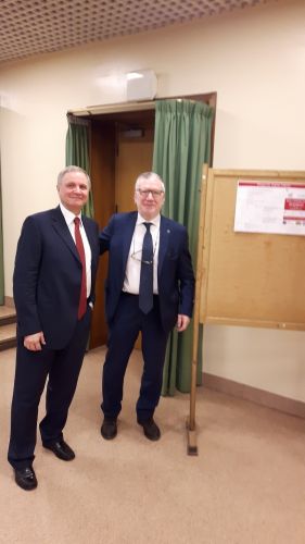 Il governatore della Banca d'Italia Ignazio Visco con il presidente del Cnr Massimo Inguscio