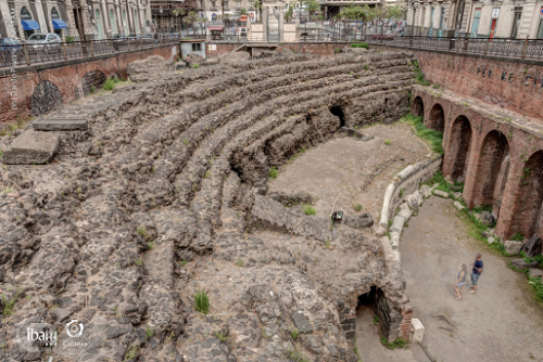 Anfiteatro romano di Catania cavea e porzione dell'arena