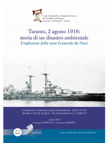 Copertina del quaderno n. 2 della Collana 'Mar Piccolo e Taranto'
