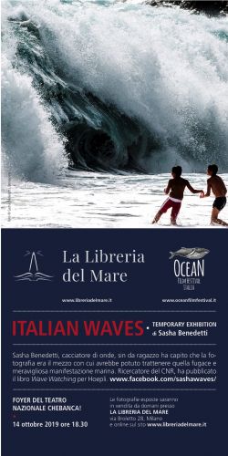 Locandina mostra 'Italian Waves' di Alessandro Benedetti