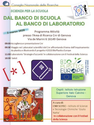 Dal Banco di Scuola al Banco di Laboratorio - La Chimica al Cnr Scitec