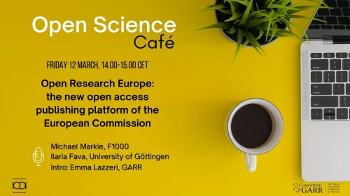 cover - Open Science Cafè on Open Research Europe - ENG