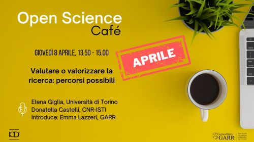 Open Science Café appuntamento di aprile 2021