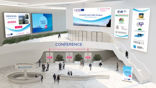 Mainentrance della piattaforma che ospiterà l'evento