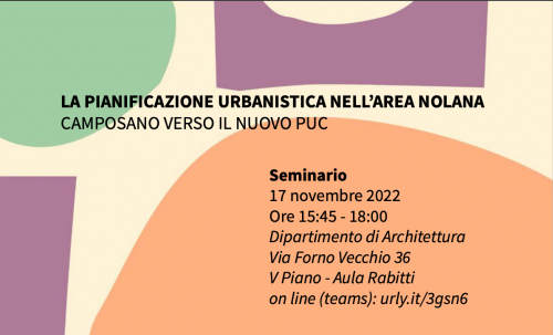 La pianificazione urbanistica nell'area nolana: Camposano verso il nuovo PUC