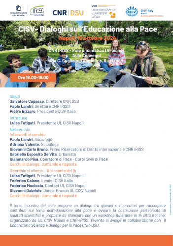 Locandina del terzo incontro del ciclo dei 