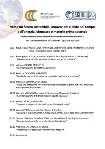 Programma evento - Verso un futuro sostenibile