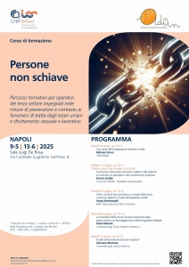 Corso di formazione per operatori del Terzo settore impegnati nella prevenzione e contrasto ai fenomeni di tratta degli esseri umani e sfruttamento