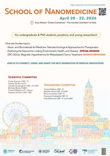 Flyer School of Nanomedicine 2026 Bari