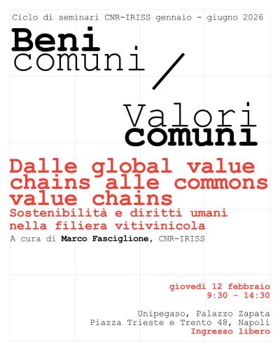 Dalle global value chains alle commons value chains. Sostenibilità e diritti umani nella filiera viniviticola