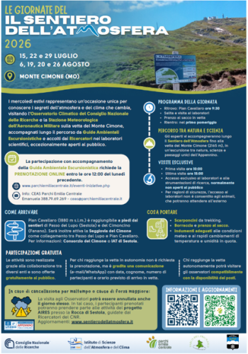 Locandina Sentiero dell'Atmosfera 2026