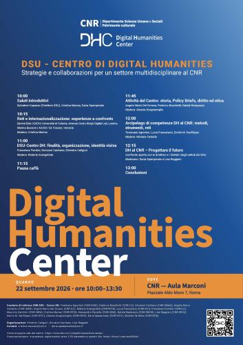 programma_Dsu - Centro di Digital Humanities. Strategie e collaborazioni per un settore multidisciplinare al Ccnr