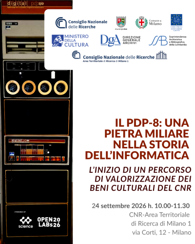 Il PDP-8 a Milano: avvio di un percorso di valorizzazione dei beni culturali del CNRnr durante la Ner26