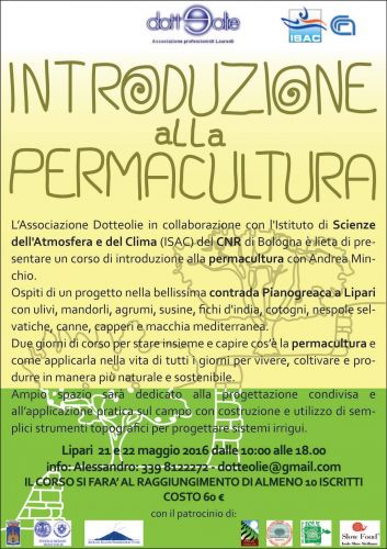 Corso Permacultura - Locandina