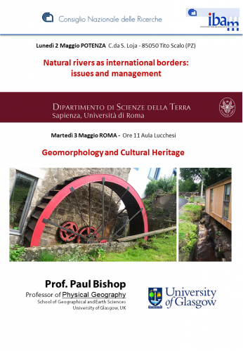 Il calendario dei seminari tenuti dal Prof. P. Bishop, University of Glasgow