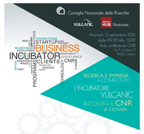 Ricerca e impresa a confronto: L'incubatore Vulcanic incontra il CNR di Catania