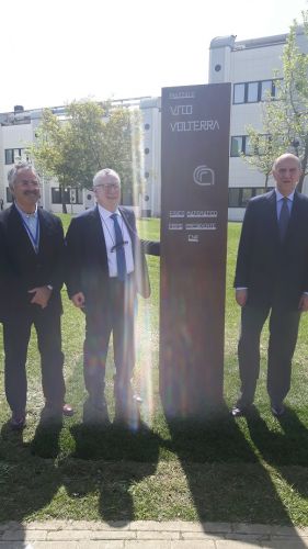 Domenico Laforenza, Massimo Inguscio e Alessandro Pansa inaugurano il piazzale dedicato a Vito Volterra