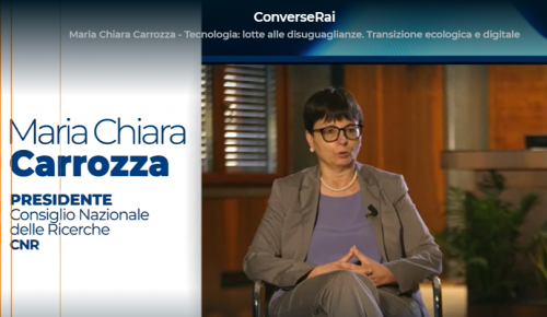 Un frame dell'intervista