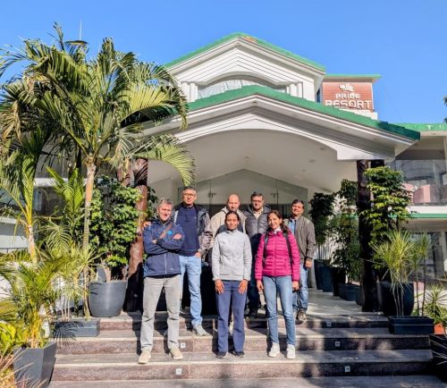 I ricercatori Cnr-Irpi durante le attività congiunte in campo