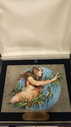 La ninfa siracusana Aretusa nella targa del Premio 