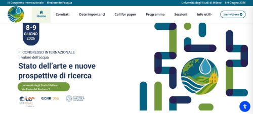 Sito ufficiale III Congresso internazionale Agua y territorio: Il Valore dell'acqua. Stato dell'arte e nuove prospettive di ricerca
