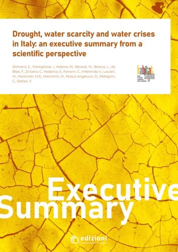Copertina Executive Summary - Drought, water scarcity and water crises in Italy: an executive summary from a scientific perspective