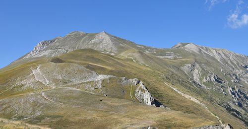 Traccia della faglia del Monte Vettore